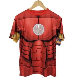 Marvel Iron Man‎ T-Shirt Costume Red L/XL 14-16 Child Kids Superhero